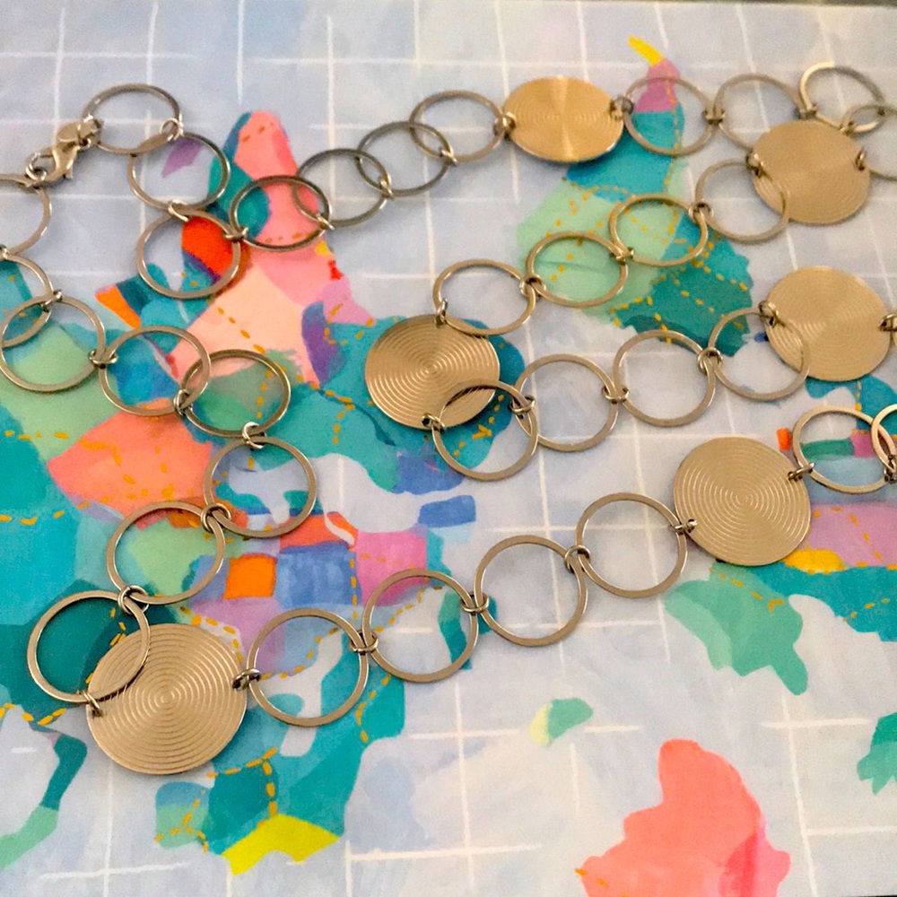 Circle Necklace 30 inch